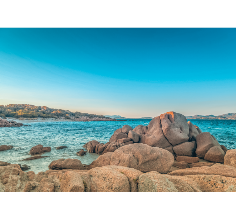 Fotomurale mare serenità della costa rocciosa - TenStickers