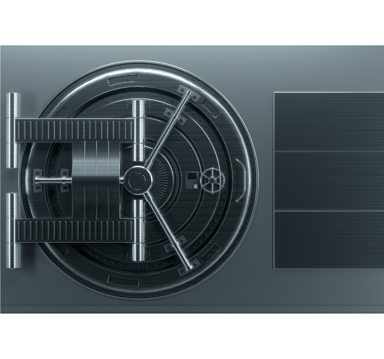 Fotomurali originali progettazione di stanze sicure - TenStickers