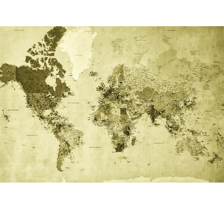Fotomurale mappamondo mappa globe vintage - TenStickers