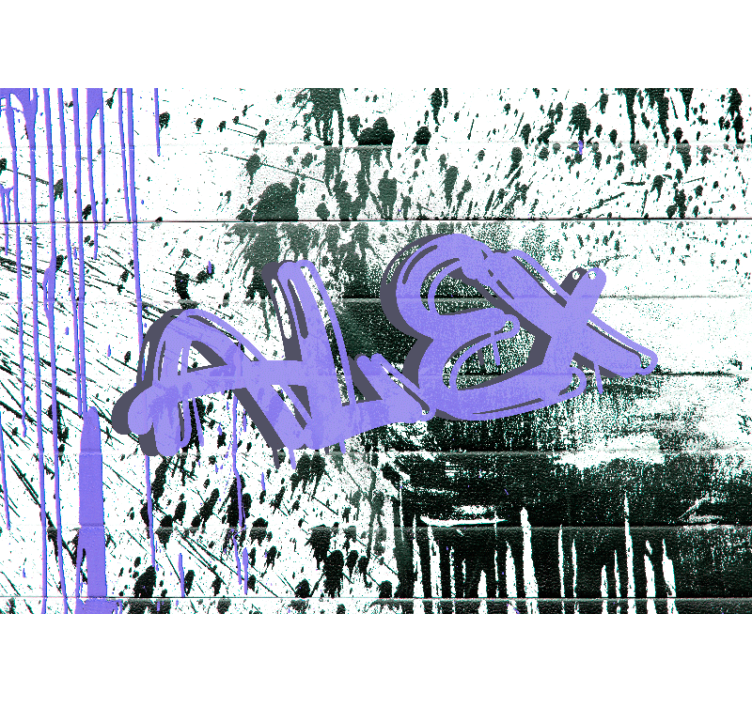 Fotomurale arte urbana tag urbano personalizzabile - TenStickers