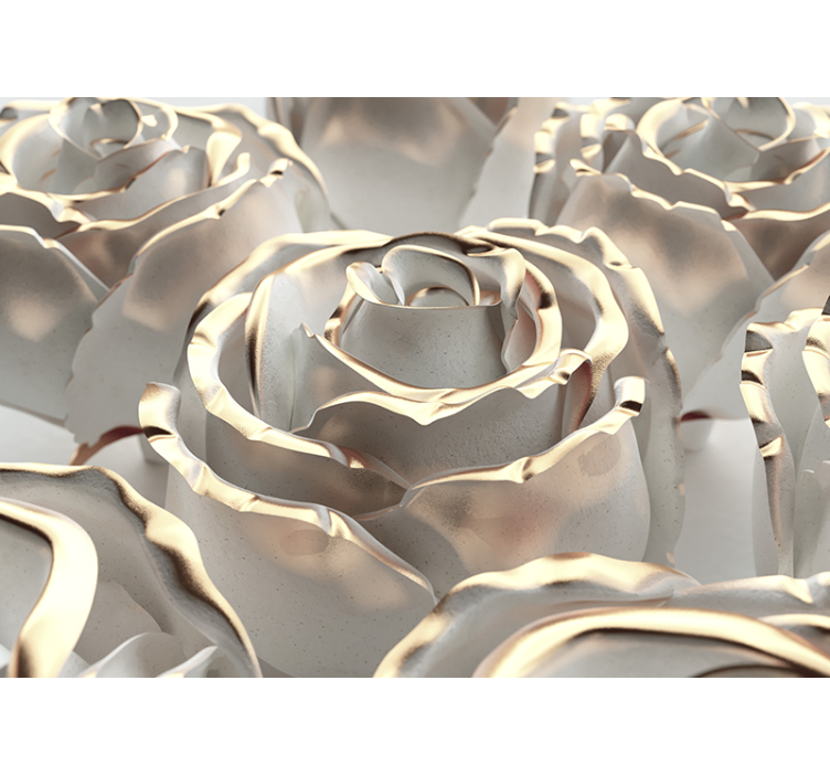 Fotomurali rosa elegante formazione di rose - TenStickers