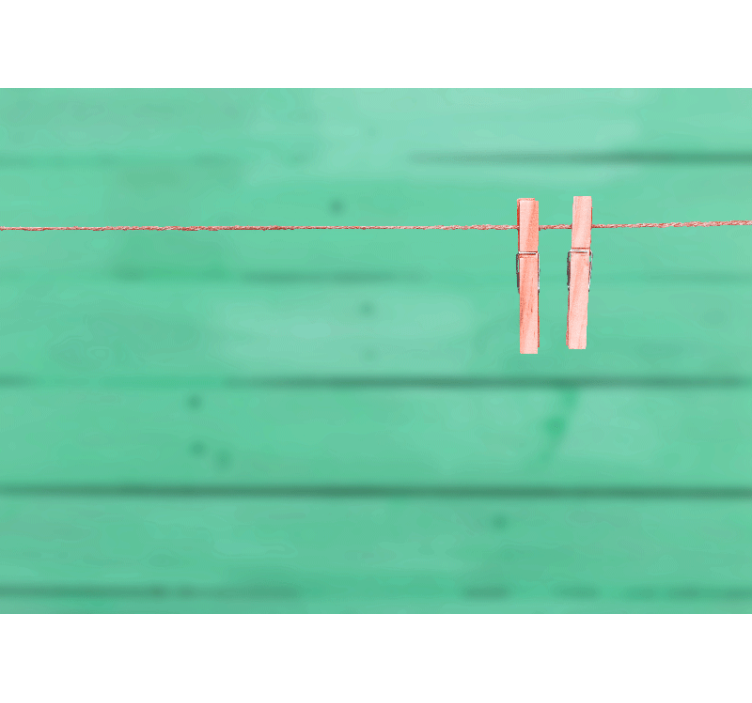 Fotomurali textures mollette in fila - TenStickers