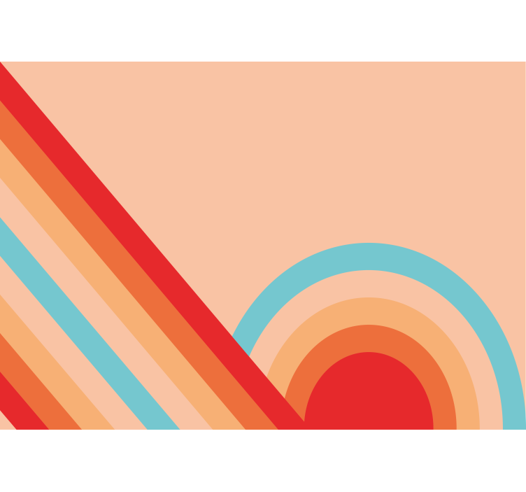 Fotomurale textures motivi geometrici retro - TenStickers