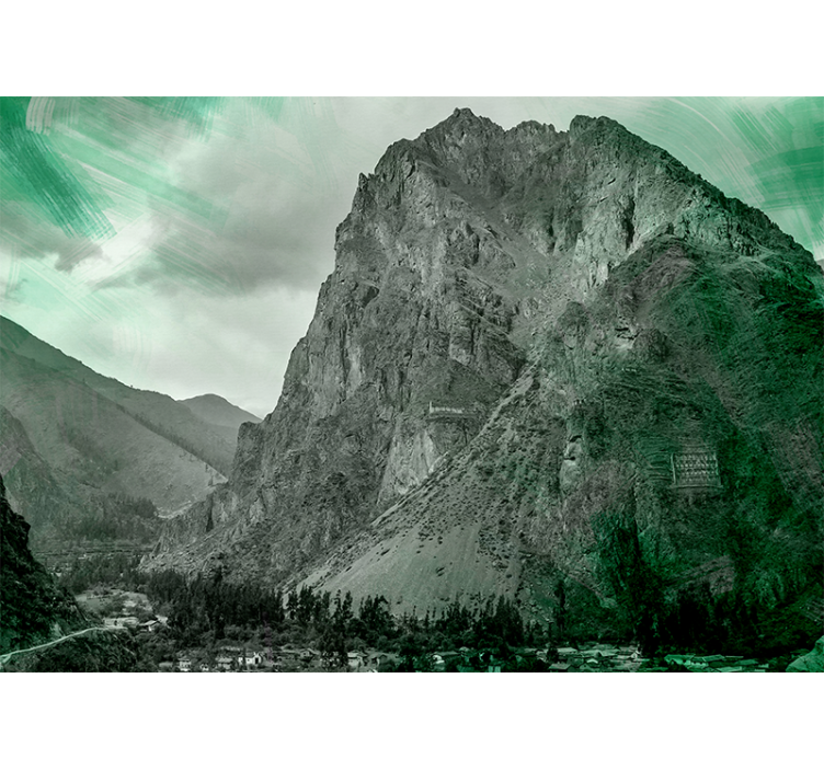 Fotomurale montagna montagne verdi maestose - TenStickers