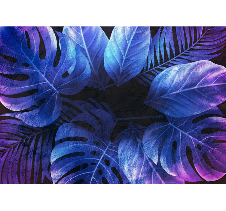 Fotomurali natura idee con foglie tropicali - TenStickers