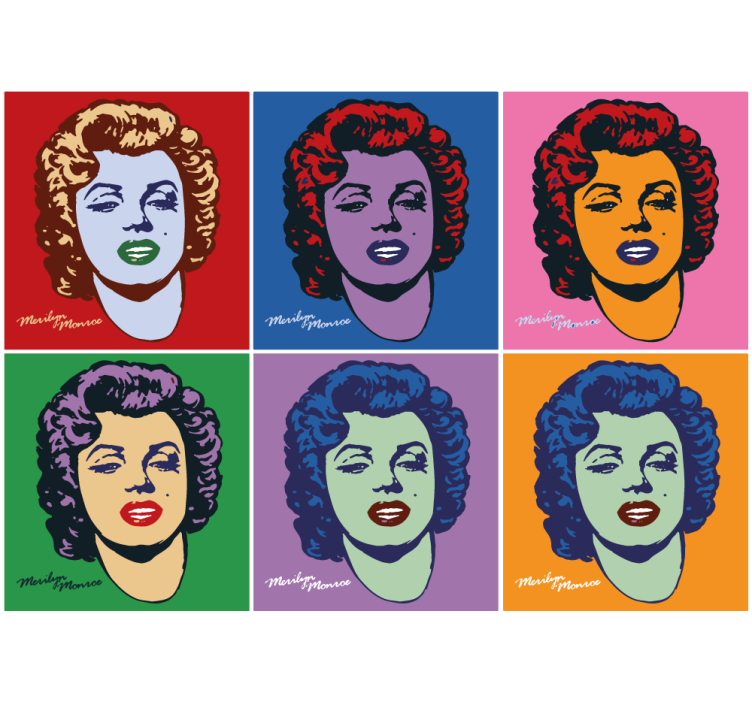 Fotomurale artistico ritratti in pop art - TenStickers
