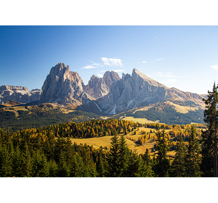 Fotomurale montagna vette rocciose maestose - TenStickers