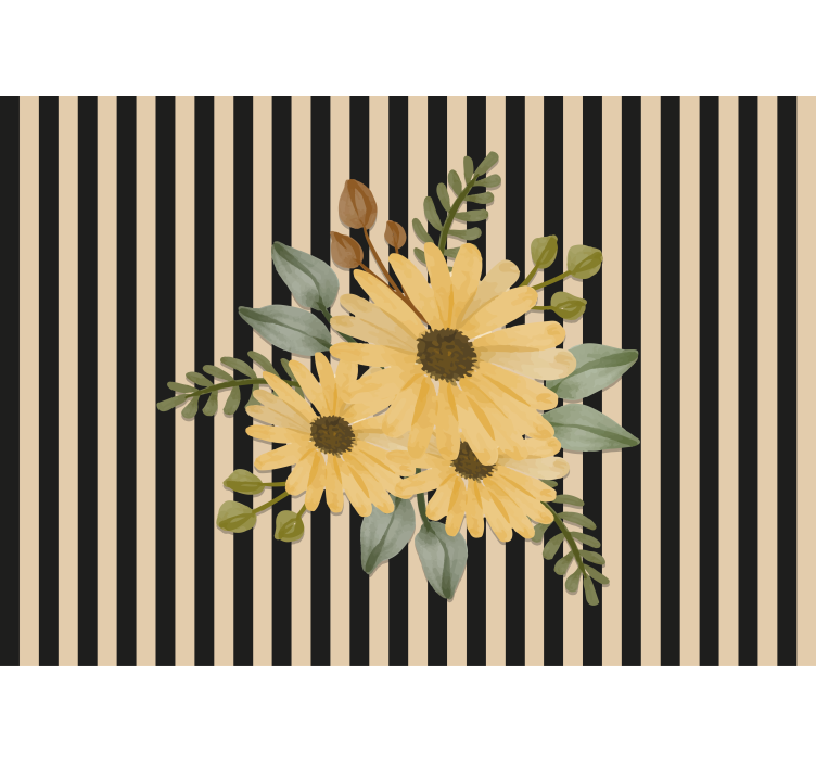 Fotomurale fiori composizione di girasoli - TenStickers