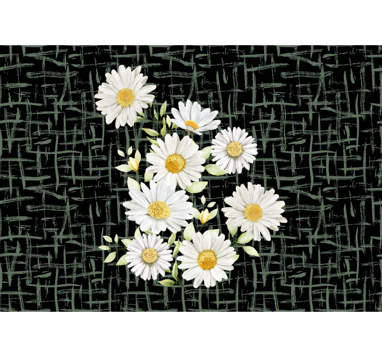 Fotomurale fiori composizione di margherite - TenStickers