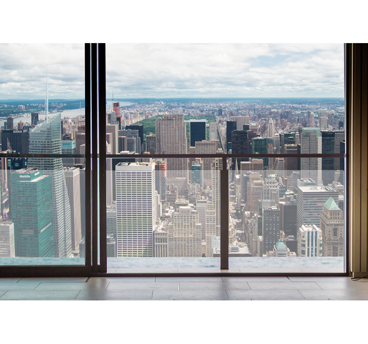 Fotomurale città skyline di new york - TenStickers