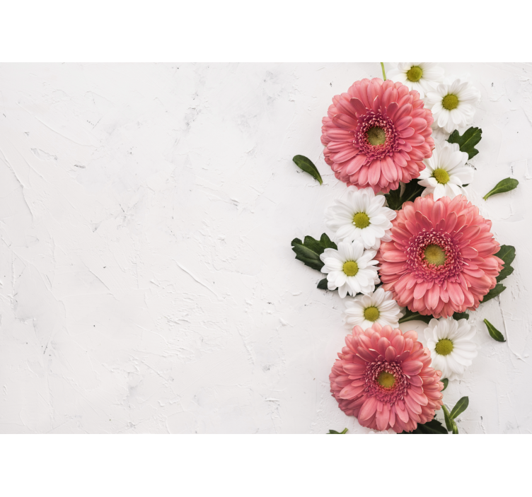 Fotomurale fiori composizione floreale rosa - TenStickers