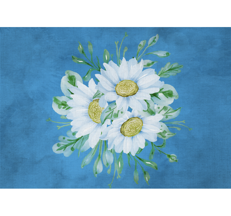 Fotomurali fiori diversi composizione di margherite - TenStickers