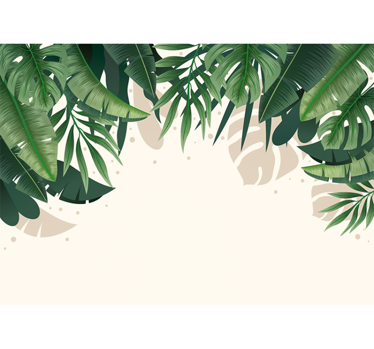 Fotomurali natura canopy di foglie tropicali - TenStickers