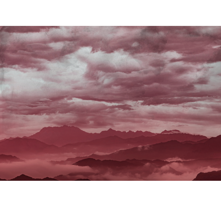Fotomurale montagna paesaggio montano mistico - TenStickers