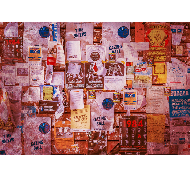 Fotomurale arte urbana poster collage urbano - TenStickers