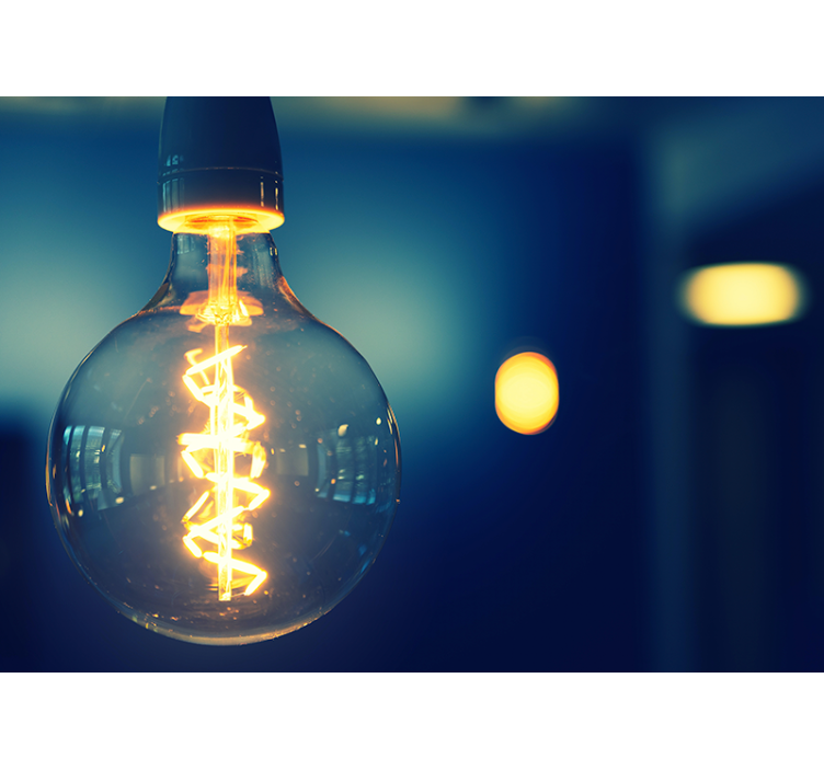 Fotomurali frasi lampada elegante - TenStickers