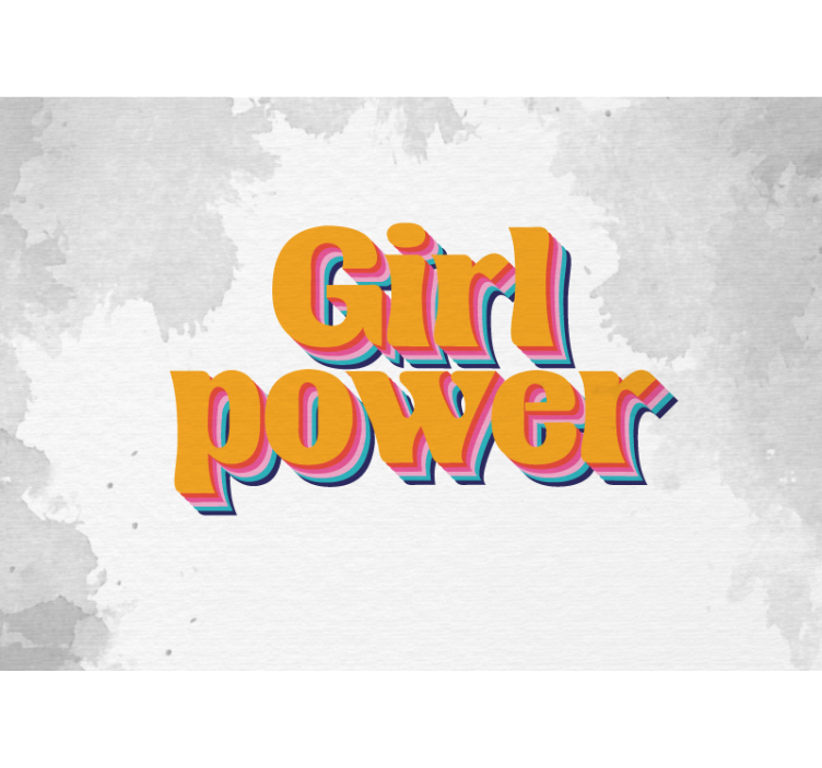 Fotomurali frasi messaggio di girl power - TenStickers
