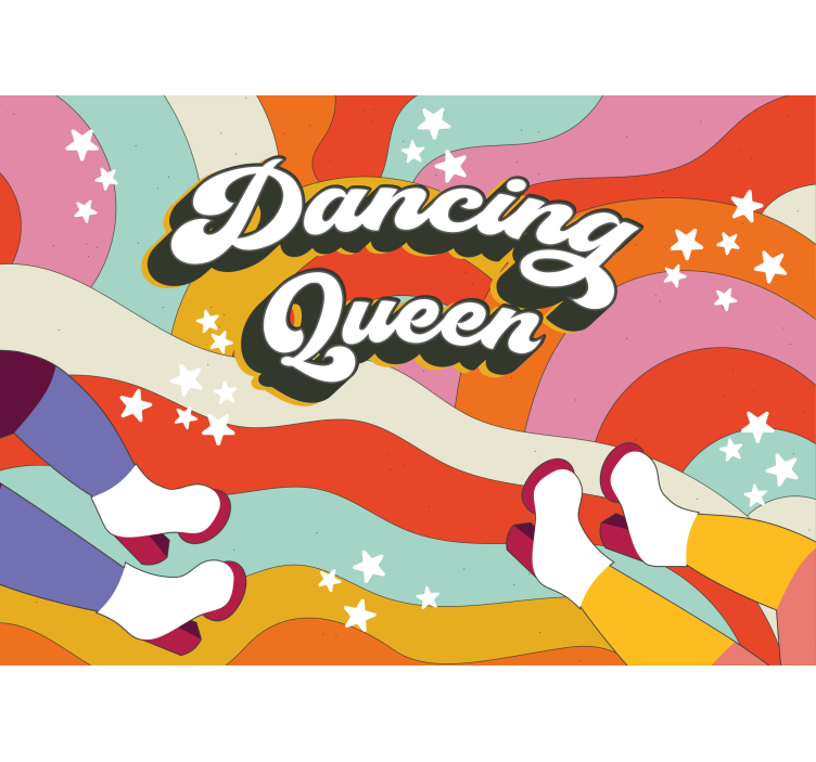 Fotomurale musicale vibrazioni da dancing queen - TenStickers