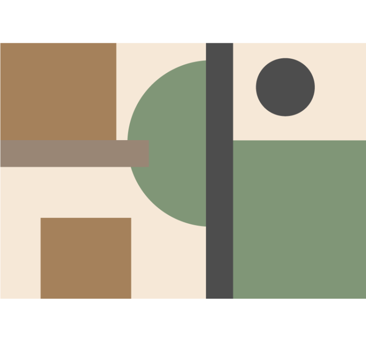 Fotomurale astratto organizzazione geometrica - TenStickers