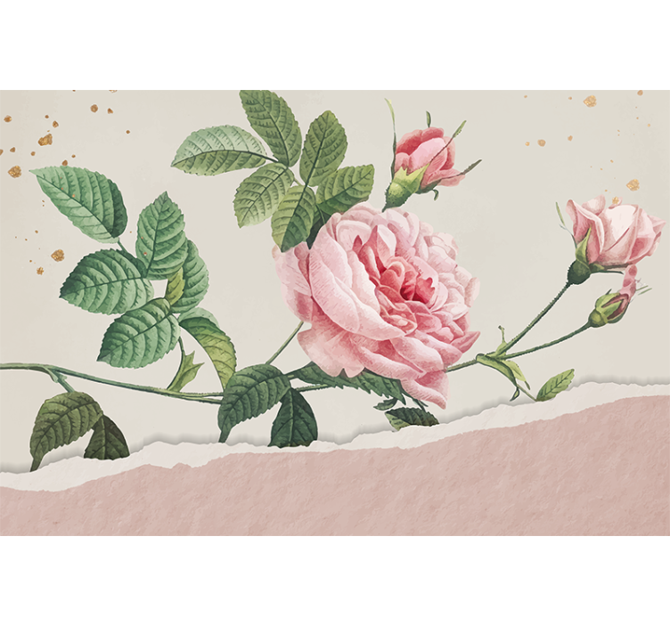 Fotomurale fiori bouquet di rose rosa - TenStickers