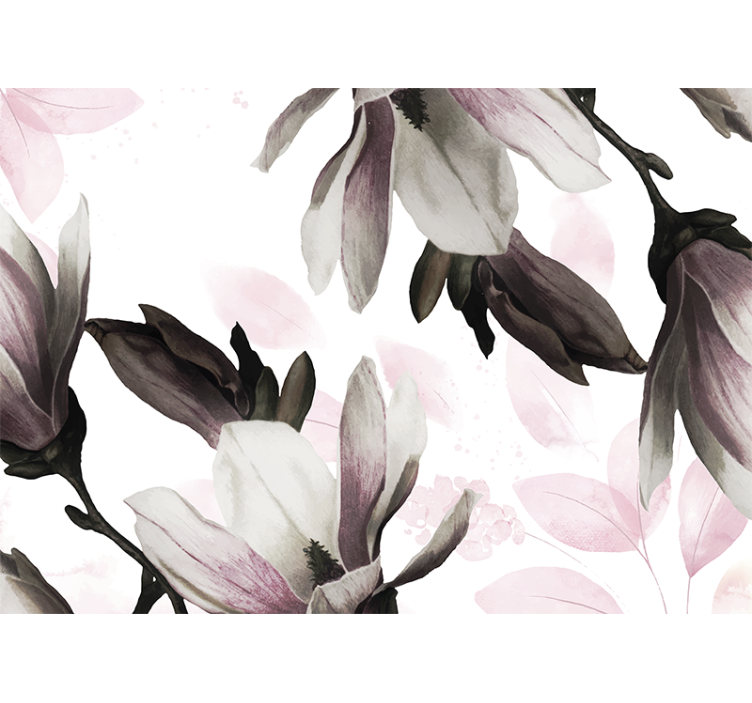 Fotomurali magnolias fiori di magnolia eleganti - TenStickers