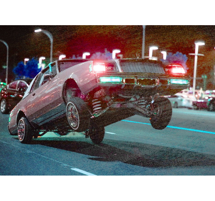 Fotomurale veicoli acrobazie auto classiche - TenStickers