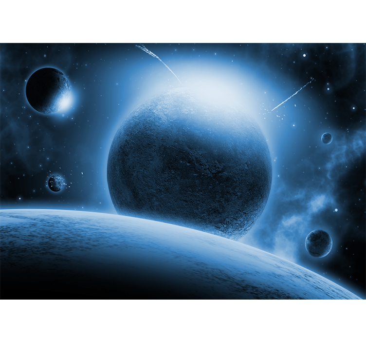 Fotomurale spaziale scena planetaria celeste - TenStickers