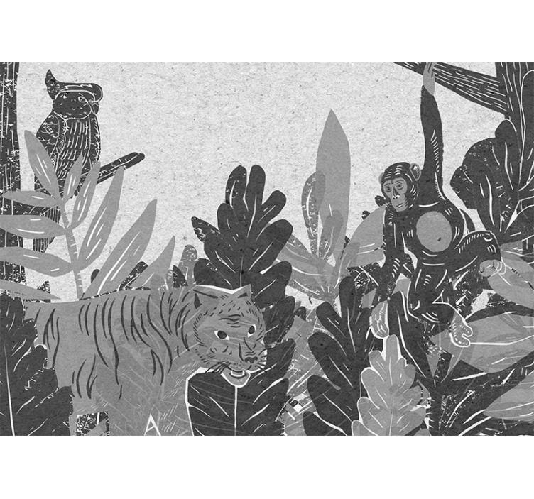 Fotomurale animali scena di esplorazione della natura - TenStickers