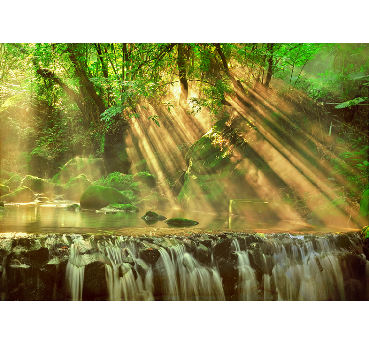 Fotomurali natura verde fluente - TenStickers