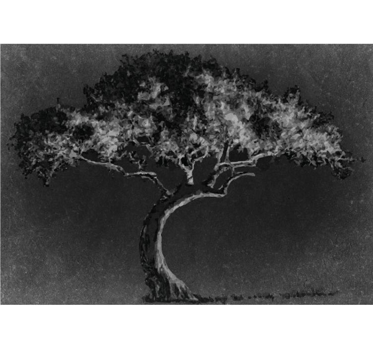 Fotomurale alberi silhouette elegante - TenStickers