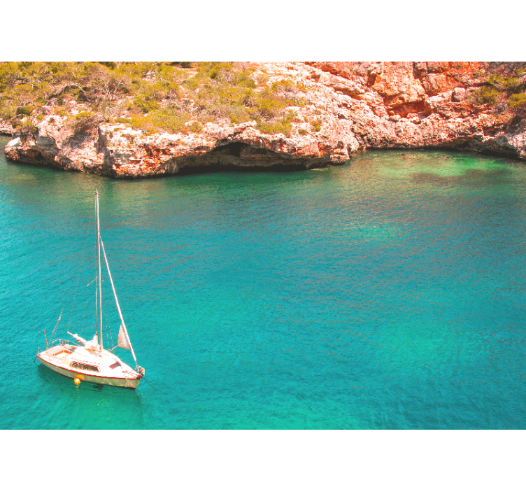 Fotomurale mare barca a vela oceano - TenStickers