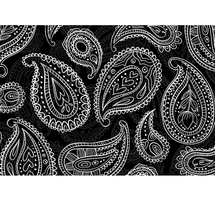 Fotomurali textures motivi paisley intricati - TenStickers