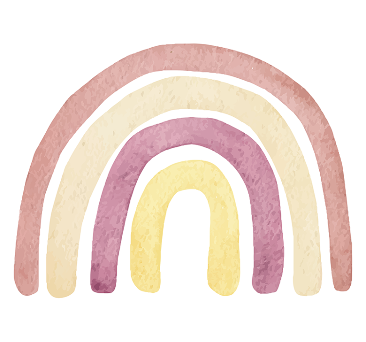Fotomurale amore archi arcobaleno morbidi - TenStickers