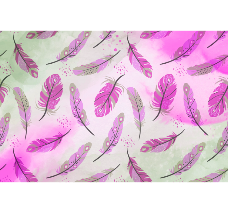 Fotomurale ambienti Zen Piume bohémien - TenStickers