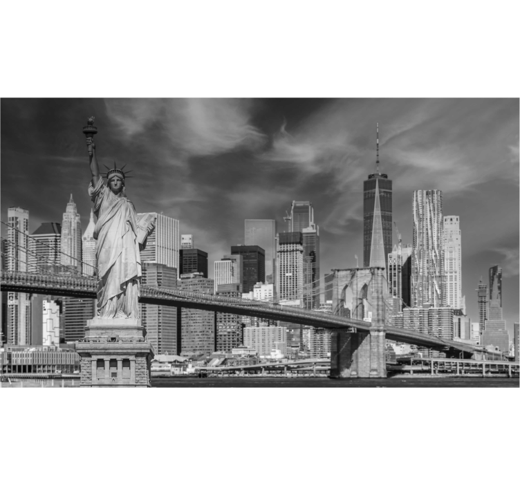 Fotomurale per l'ufficio nero e bianco New York - TenStickers