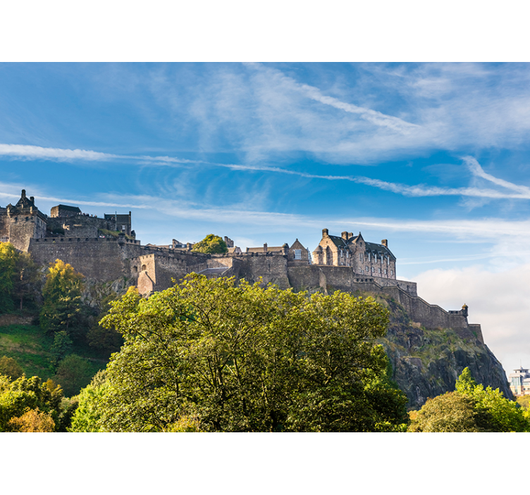 Fotomurali città e paesi panorama del castello di edimburgo - TenStickers