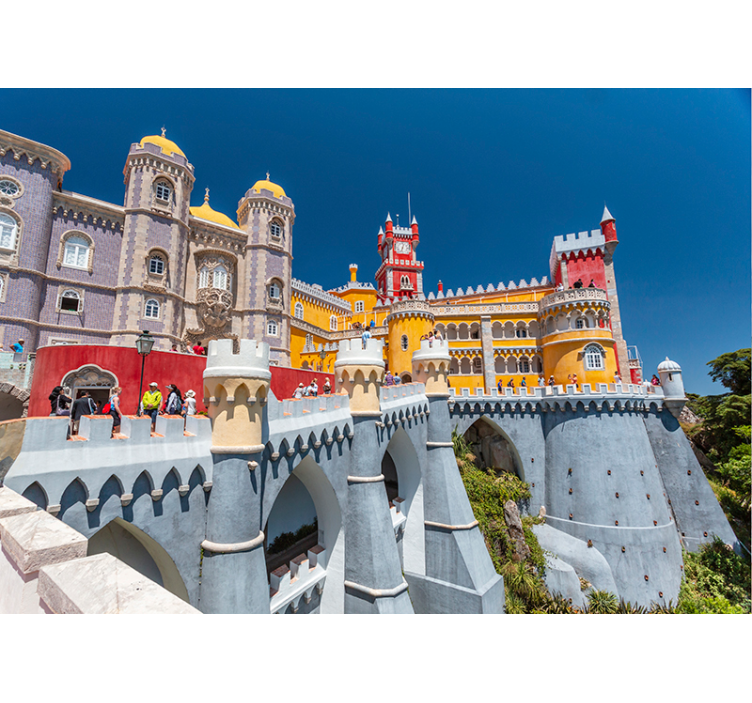 Fotomurali città e paesi castello di sintra - TenStickers