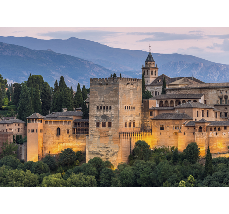 Fotomurale città panorama storico della fortezza - TenStickers