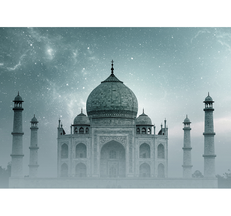 Fotomurali città e paesi paesaggio notturno del taj mahal - TenStickers