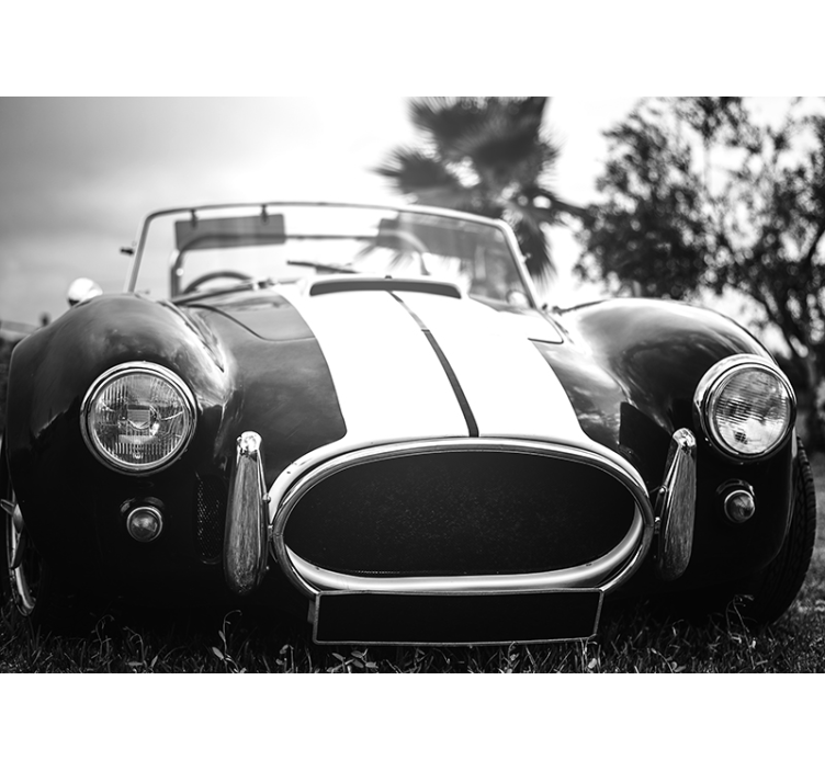 Fotomurale effetto vintage macchina da corsa - TenStickers