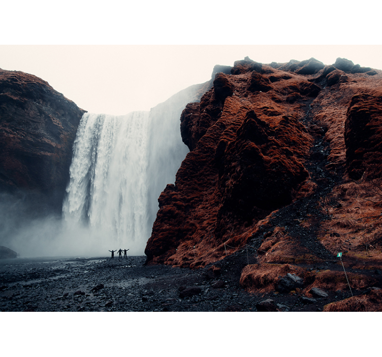 Fotomurali cascate vista grandiosa della cascata - TenStickers