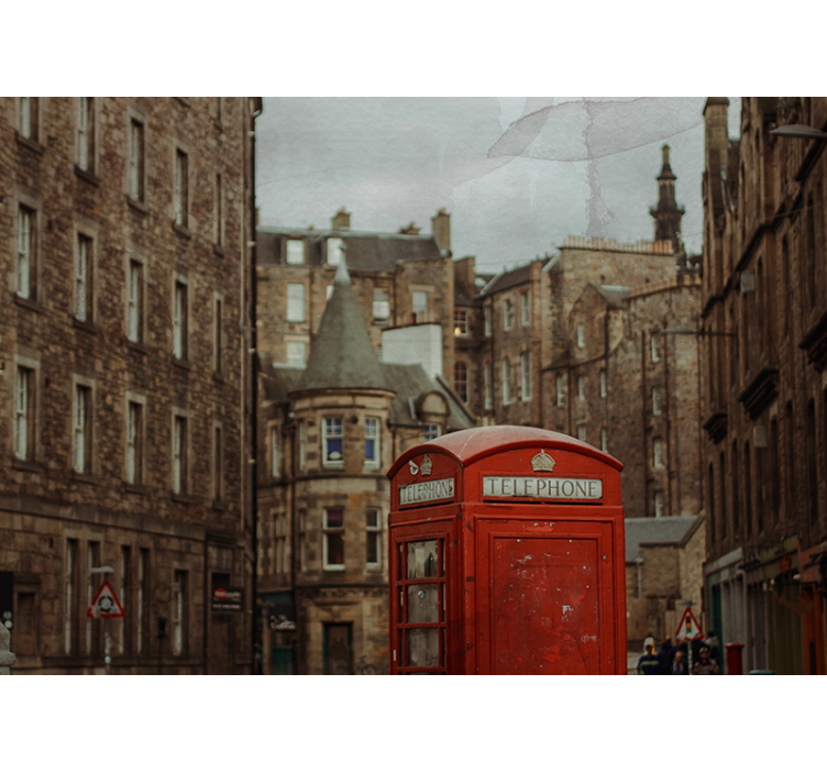 Fotomurale londra cabina telefonica iconica - TenStickers