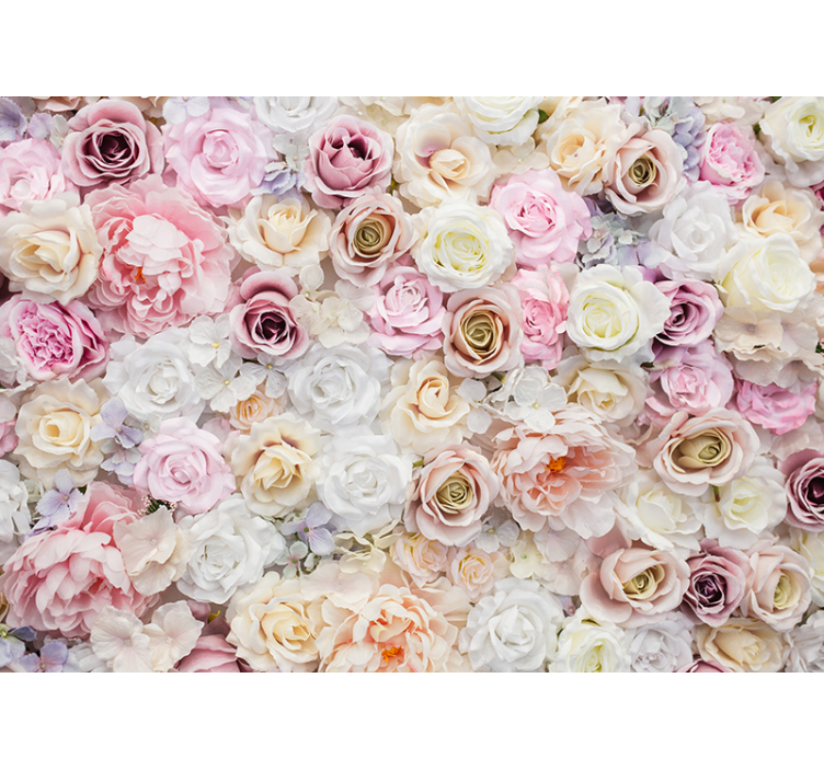 Fotomurale fiori vasto bouquet delicato - TenStickers