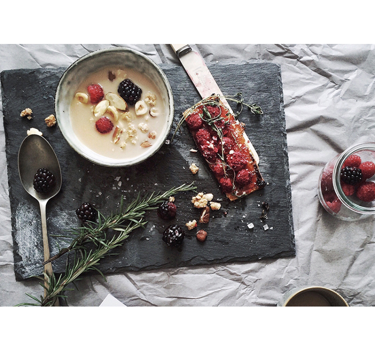 Fotomurale fiori delizia di bacche fresche - TenStickers