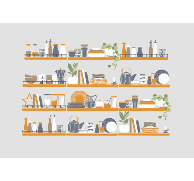 Fotomurale per sala del pranzo esposizione elegante - TenStickers