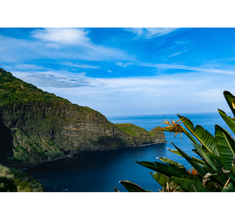 Fotomurale paesaggi vista di montagna e mare - TenStickers
