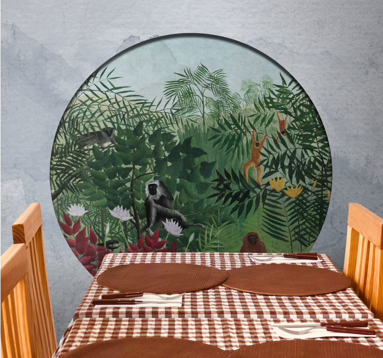 Carta da parati giungla scena giungla vibrante - TenStickers