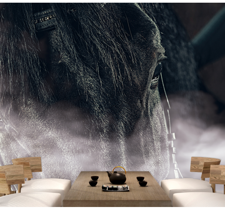 Fotomurale animali primo piano di un maestoso cavallo - TenStickers