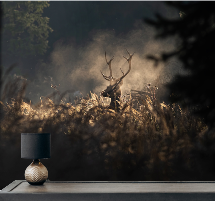 Fotomurale animali silhouette di alce regal - TenStickers