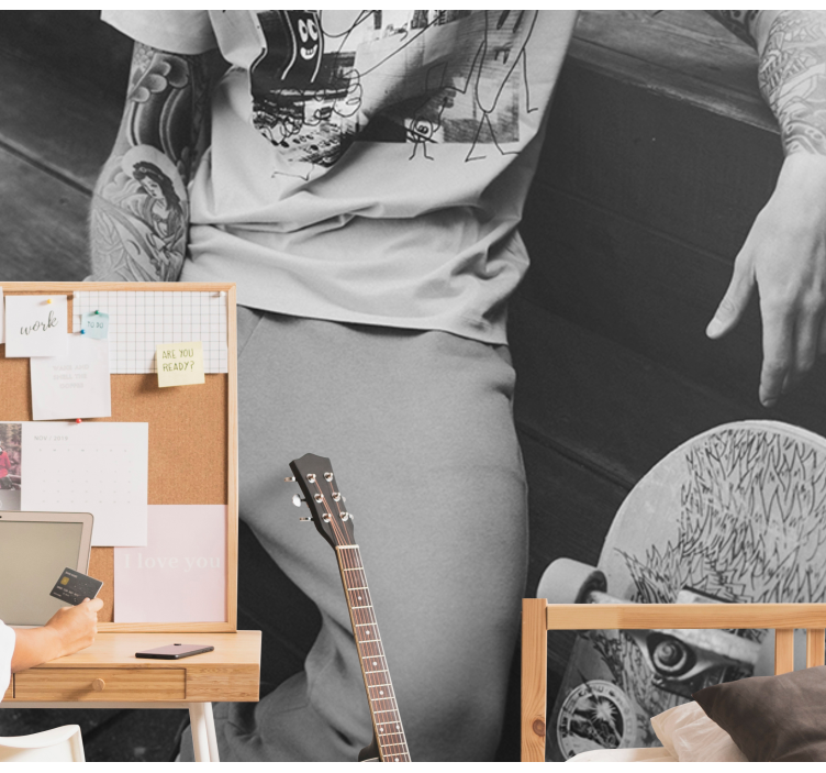 Fotomurali città e paesi stile urbano skater - TenStickers